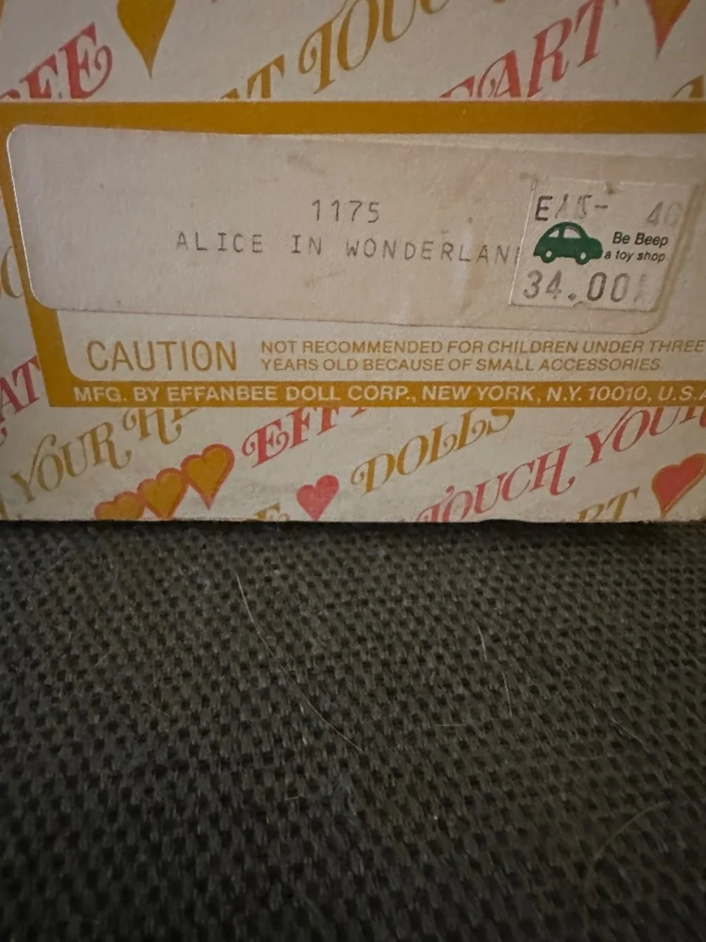 Vintage 1980 Alice in Wonderland Doll